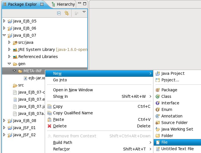 JavaScout Tutorial Session Bean mit DBZugrif, EJBStandardf